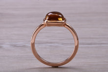 Load image into Gallery viewer, Cabochon cut Citrine set Rose Gold Ring
