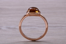 Load image into Gallery viewer, Cabochon cut Citrine set Rose Gold Ring