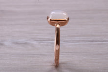 Load image into Gallery viewer, Cabochon cut Moonstone set Rose Gold Ring