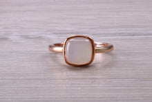 Load image into Gallery viewer, Cabochon cut Moonstone set Rose Gold Ring
