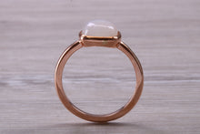 Load image into Gallery viewer, Cabochon cut Moonstone set Rose Gold Ring