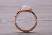 Load image into Gallery viewer, Cabochon cut Moonstone set Rose Gold Ring