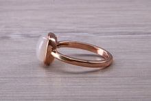 Load image into Gallery viewer, Cabochon cut Moonstone set Rose Gold Ring