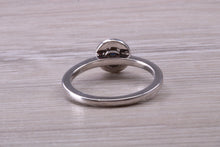 Load image into Gallery viewer, Dainty Blue Sapphire and Halo set Diamond Ring