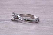Load image into Gallery viewer, One carat Diamond Solitaire, Certified round Diamond