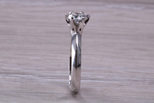 Load image into Gallery viewer, One carat Diamond Solitaire, Certified round Diamond