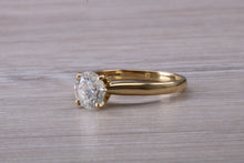 Load image into Gallery viewer, D Colour One Carat GIA Certified Diamond set 18ct Yellow Gold Solitaire
