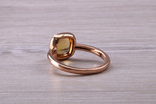 Load image into Gallery viewer, Cabochon cut Citrine set Rose Gold Ring