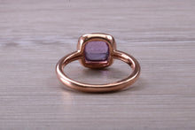 Load image into Gallery viewer, Cabochon cut Amethyst set Rose Gold Ring