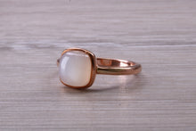 Load image into Gallery viewer, Cabochon cut Moonstone set Rose Gold Ring