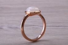 Load image into Gallery viewer, Cabochon cut Moonstone set Rose Gold Ring