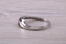 Load image into Gallery viewer, Round cut Rhodolite set White Gold Ring