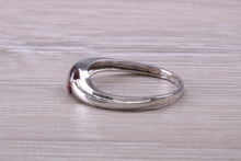 Load image into Gallery viewer, Round cut Rhodolite set White Gold Ring