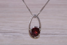 Load image into Gallery viewer, 9ct White Gold Rhodolite set Necklace