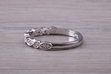 Load image into Gallery viewer, Diamond set Platinum or Yellow Gold Band
