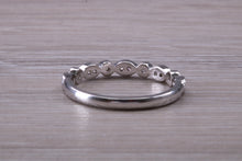 Load image into Gallery viewer, Diamond set Platinum or Yellow Gold Band