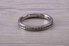 Load image into Gallery viewer, Quarter carat Diamond set Platinum Band