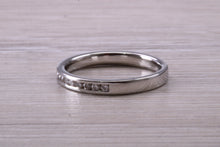 Load image into Gallery viewer, Quarter carat Diamond set Platinum Band