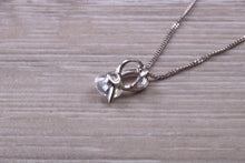 Load image into Gallery viewer, 9ct White Gold Diamond White C Z set Necklace