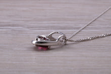 Load image into Gallery viewer, 9ct White Gold Rhodolite set Necklace