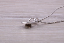Load image into Gallery viewer, 9ct White Gold real Smokey Topaz necklace