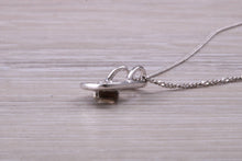Load image into Gallery viewer, 9ct White Gold real Smokey Topaz necklace