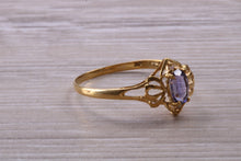 Load image into Gallery viewer, Dainty Blue Sapphire Ring