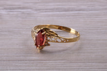 Load image into Gallery viewer, Dainty Garnet Gemstone Ring