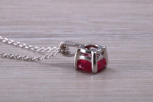 Load image into Gallery viewer, 1.76 carat Ruby set 18ct White Gold Solitaire Necklace