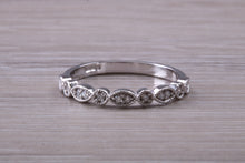 Load image into Gallery viewer, Diamond set Platinum or Yellow Gold Band