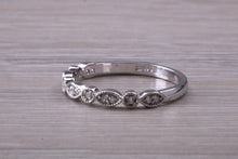 Load image into Gallery viewer, Diamond set Platinum or Yellow Gold Band