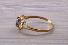 Load image into Gallery viewer, Dainty Blue Sapphire Ring