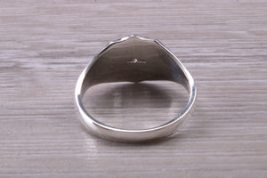 Natural Diamond set Signet Ring