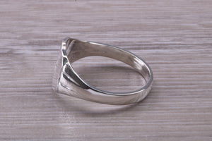 Natural Diamond set Signet Ring