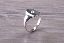 Load image into Gallery viewer, Very Dainty Diamond set Signet Ring