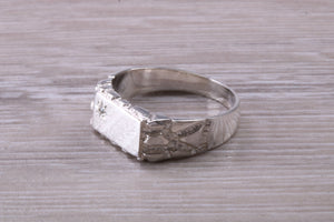 Diamond set Signet Ring