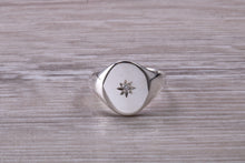 Load image into Gallery viewer, Very Dainty Diamond set Signet Ring