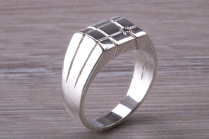 Chunky Diamond set Signet Ring