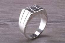 Load image into Gallery viewer, Chunky Diamond set Signet Ring