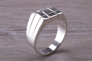 Chunky Diamond set Signet Ring