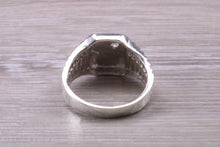 Load image into Gallery viewer, Watch Strap Style Diamond set Signet Ring