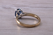 Load image into Gallery viewer, Stunning 1.50 carat Oval cut Royal Blue Sapphire Solitaire