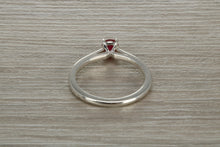 Load image into Gallery viewer, Natural Ruby Solitaire Ring