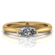 Load image into Gallery viewer, Half carat Certified Marquise cut Diamond Solitaire, Available in Gold or Platinum