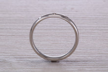 Load image into Gallery viewer, 3.50 mm Wide Diamond set Platinum Wedding Band