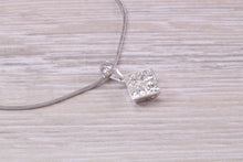 Load image into Gallery viewer, One carat Natural Diamond set 18ct White Gold Necklace