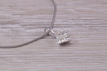 Load image into Gallery viewer, One carat Natural Diamond set 18ct White Gold Necklace