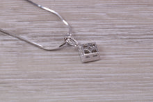 Load image into Gallery viewer, One carat Natural Diamond set 18ct White Gold Necklace