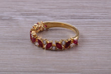 Load image into Gallery viewer, Beautiful Ruby and Diamond Eternity Ring
