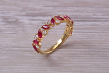Load image into Gallery viewer, Beautiful Ruby and Diamond Eternity Ring
